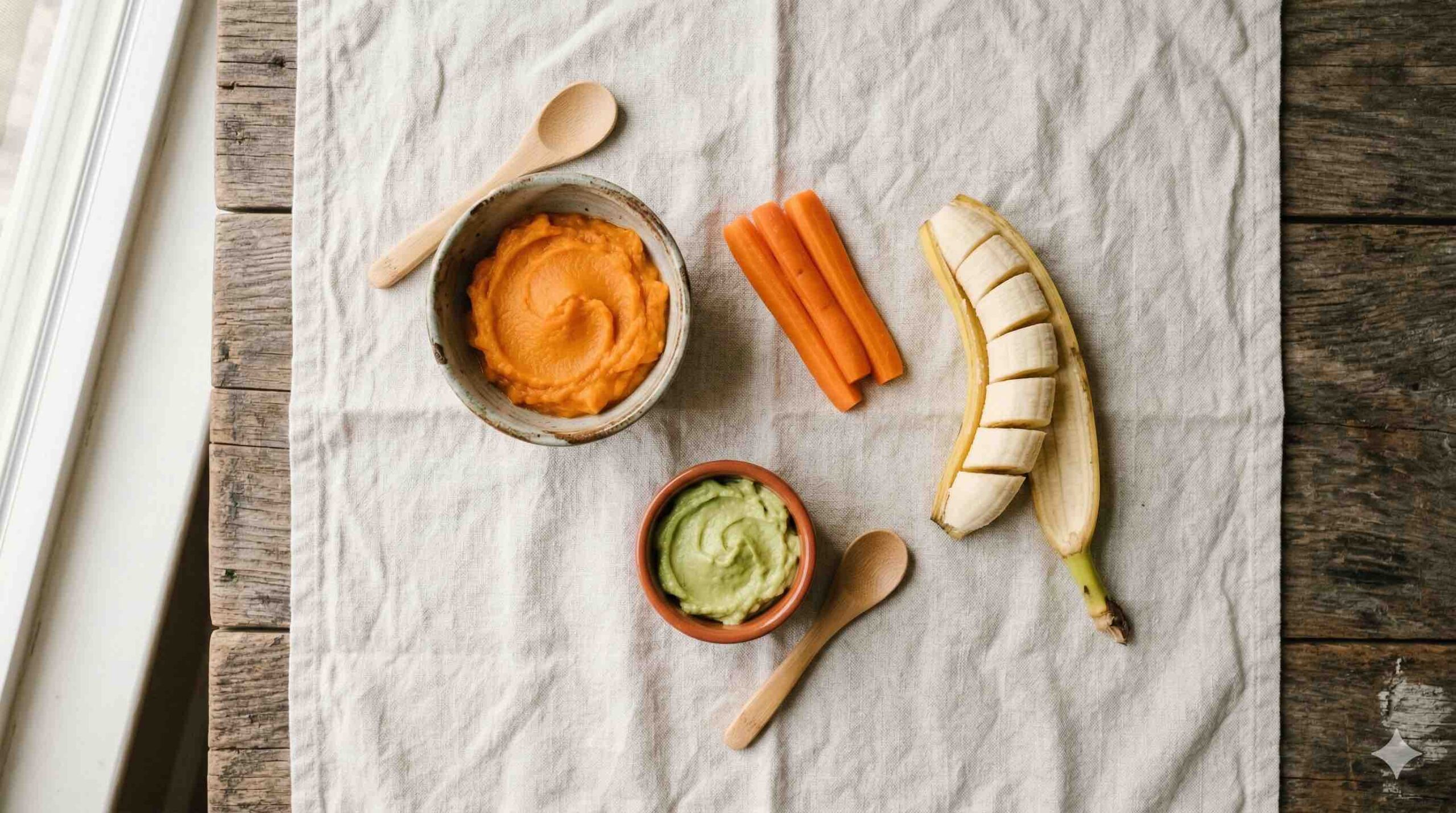 Primeiros sabores do bebê - semana 1